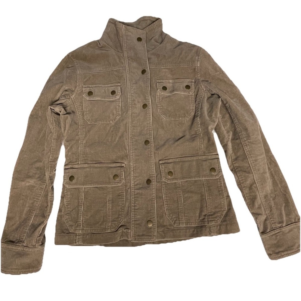 Kut From The Kloth Women's Small Corduroy Utility Jacket Brown‎ Casual Fall